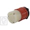 Ac Works Locking Connector, L7-30R, 30 A, 277V AC, Single Phase, 2 Pole, Orange ASL730R - alternate 4